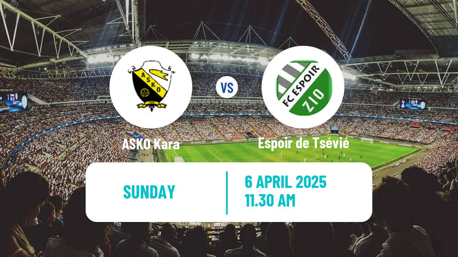 Soccer Togolese Championnat National ASKO Kara - Espoir de Tsévié