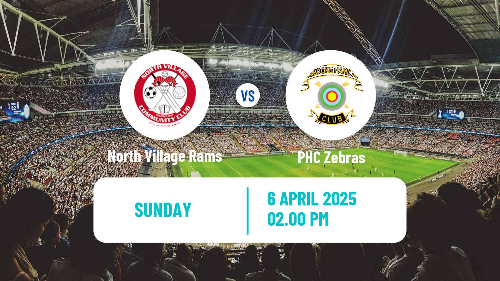Soccer Bermudian Premier Division North Village Rams - PHC Zebras