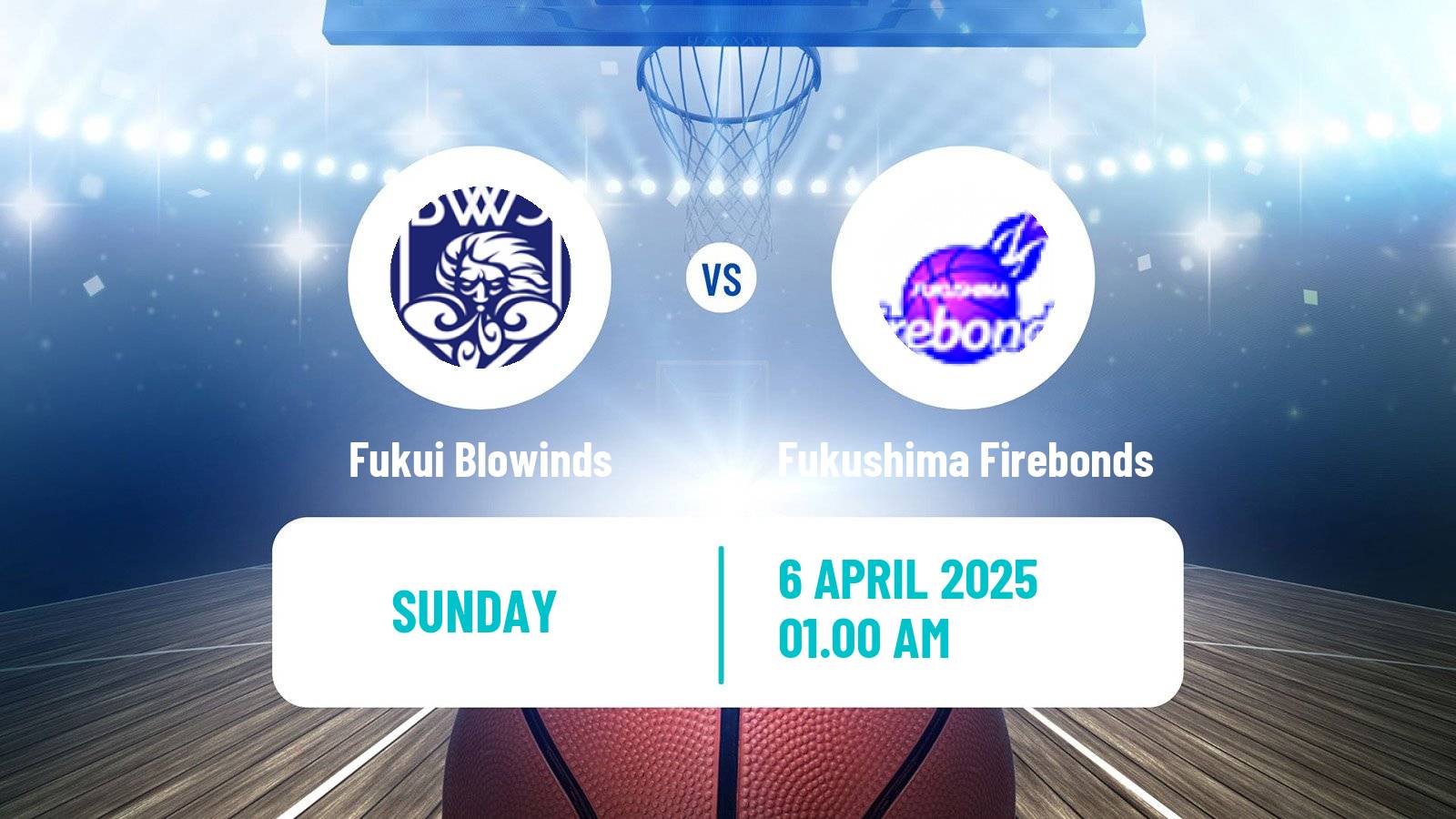 Basketball Japan B2 League Basketball Fukui Blowinds - Fukushima Firebonds