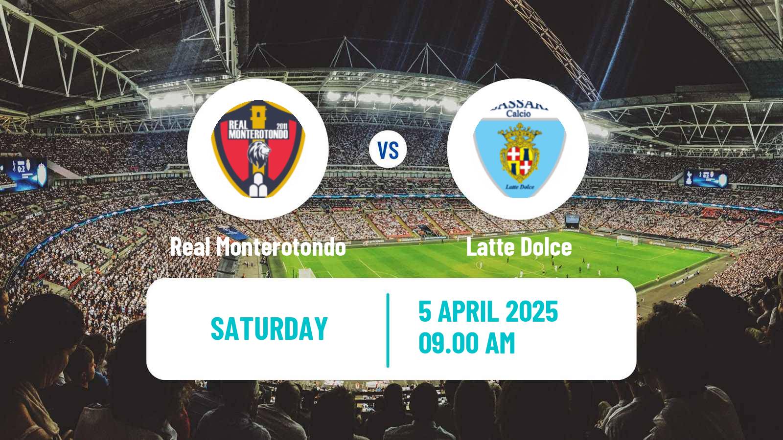 Soccer Italian Serie D - Group G Real Monterotondo - Latte Dolce