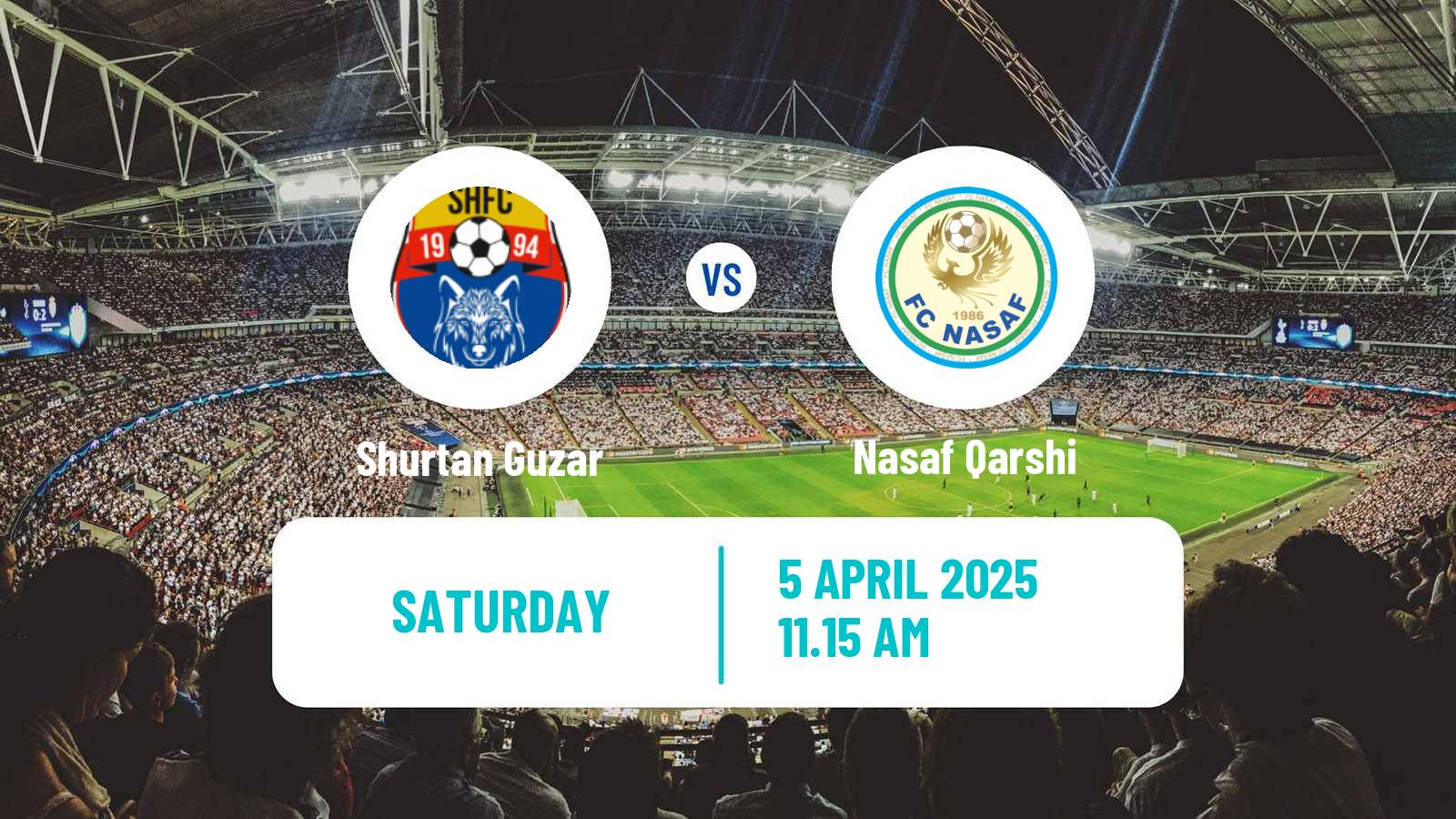 Soccer Uzbek League Shurtan Guzar - Nasaf Qarshi
