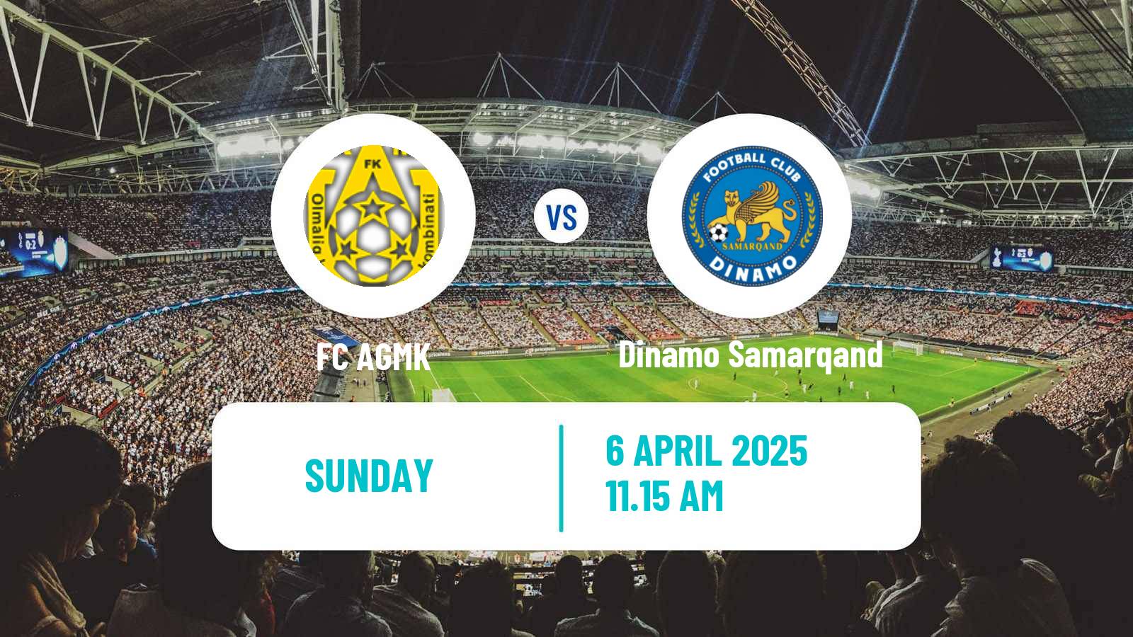 Soccer Uzbek League AGMK - Dinamo Samarqand