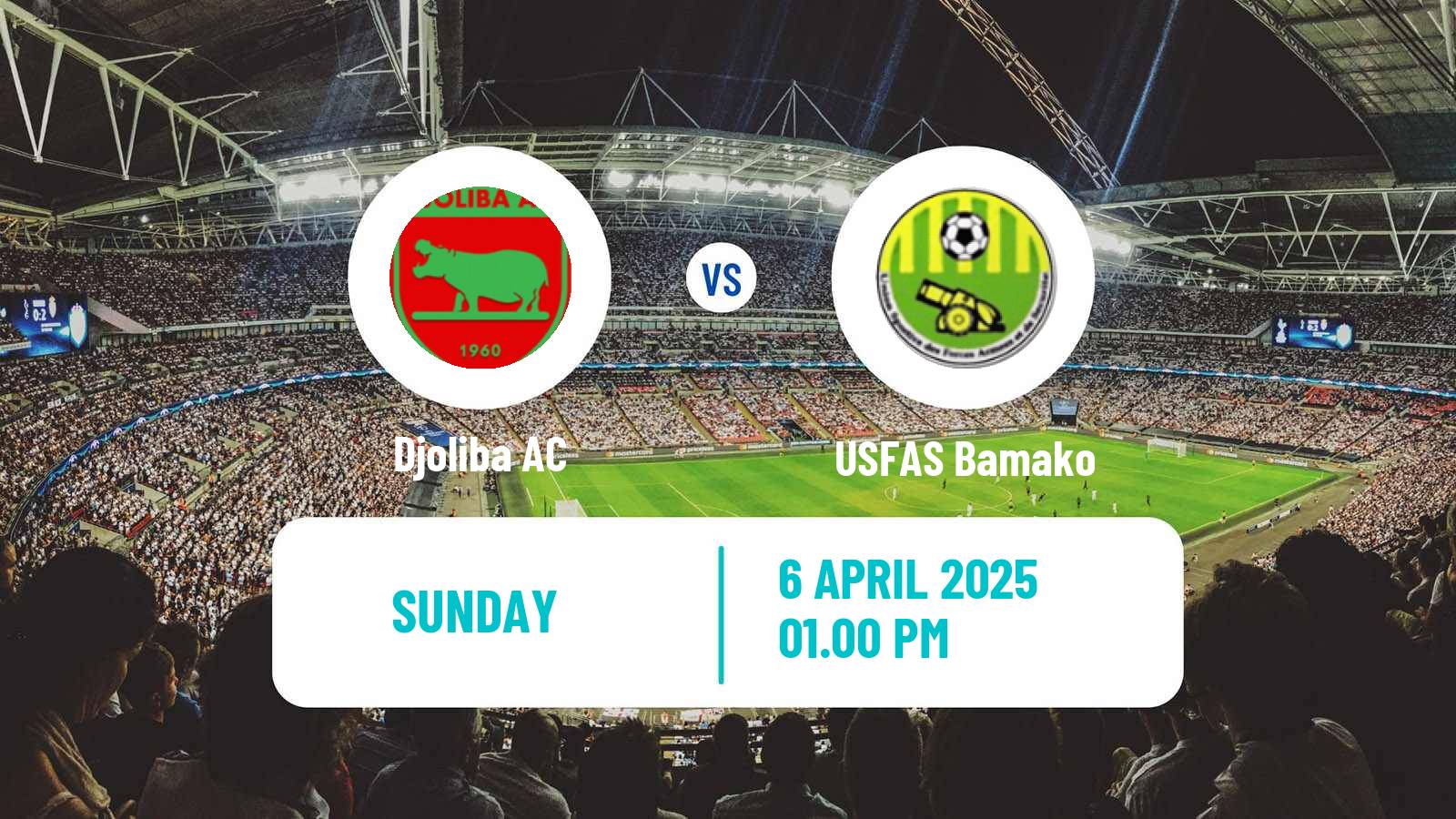 Football Malian Première Division Djoliba - USFAS Bamako