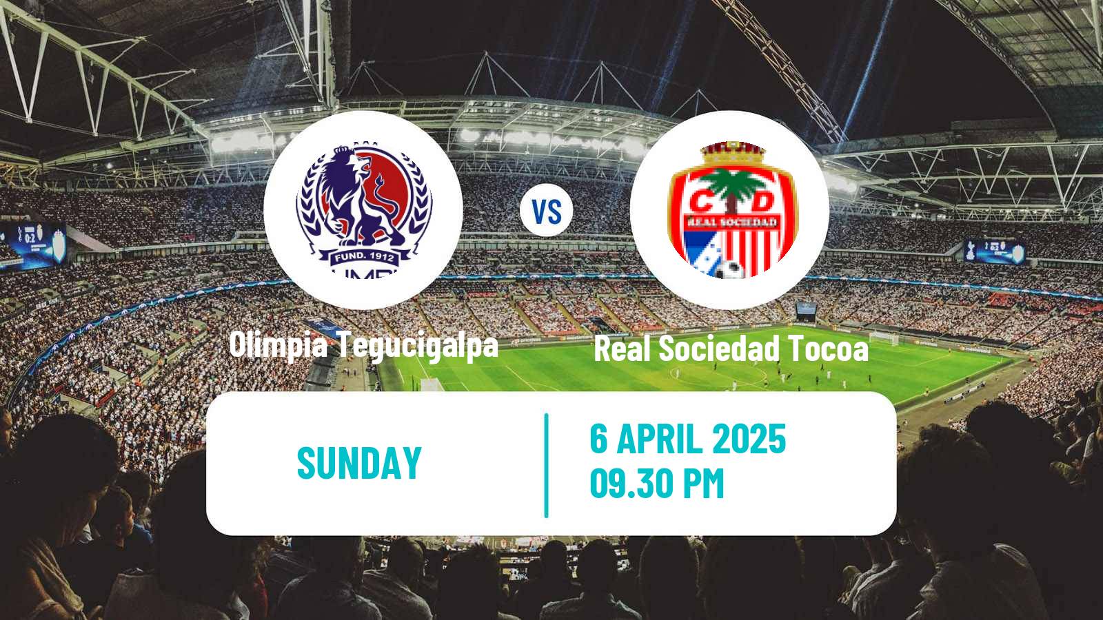 Soccer Honduras Liga Nacional Olimpia Tegucigalpa - Real Sociedad Tocoa