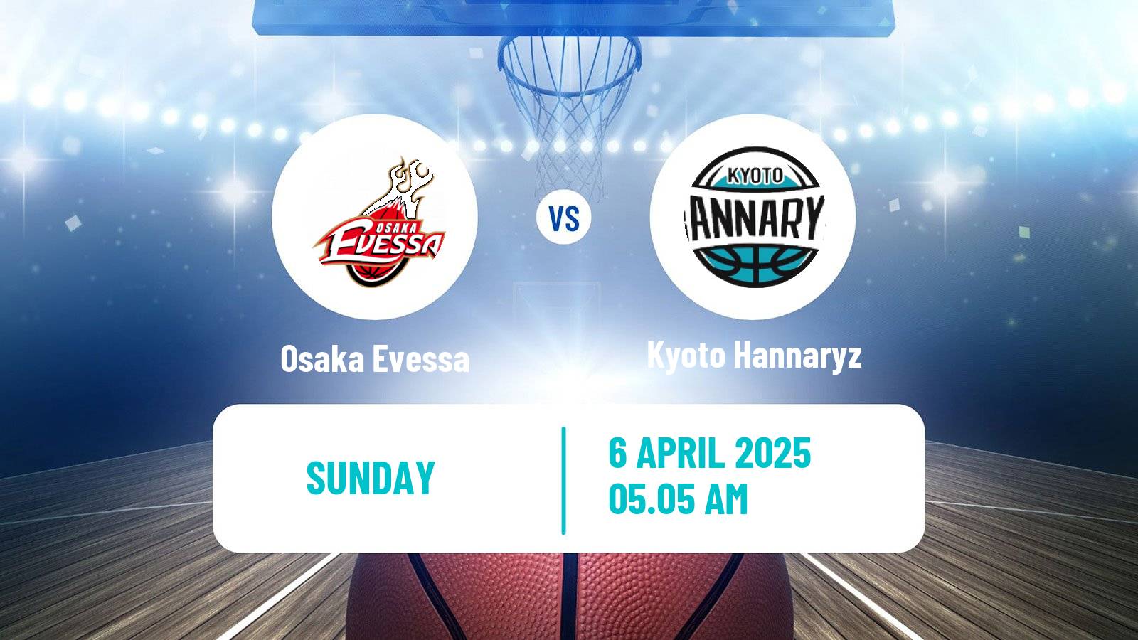 Basketball BJ League Osaka Evessa - Kyoto Hannaryz