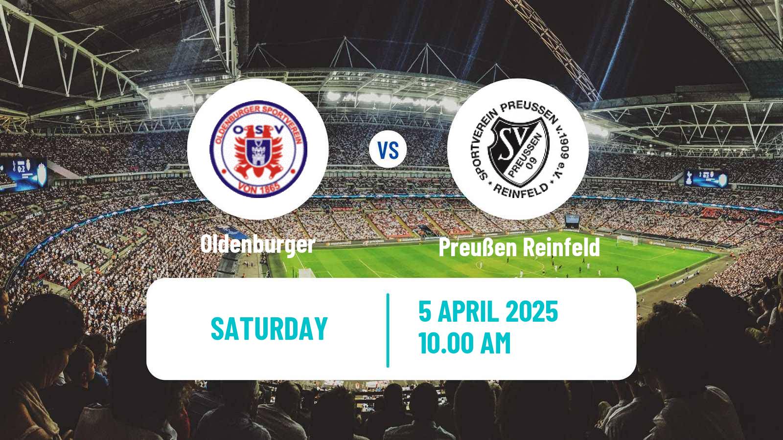 Soccer German Oberliga Schleswig-Holstein Oldenburger - Preußen Reinfeld