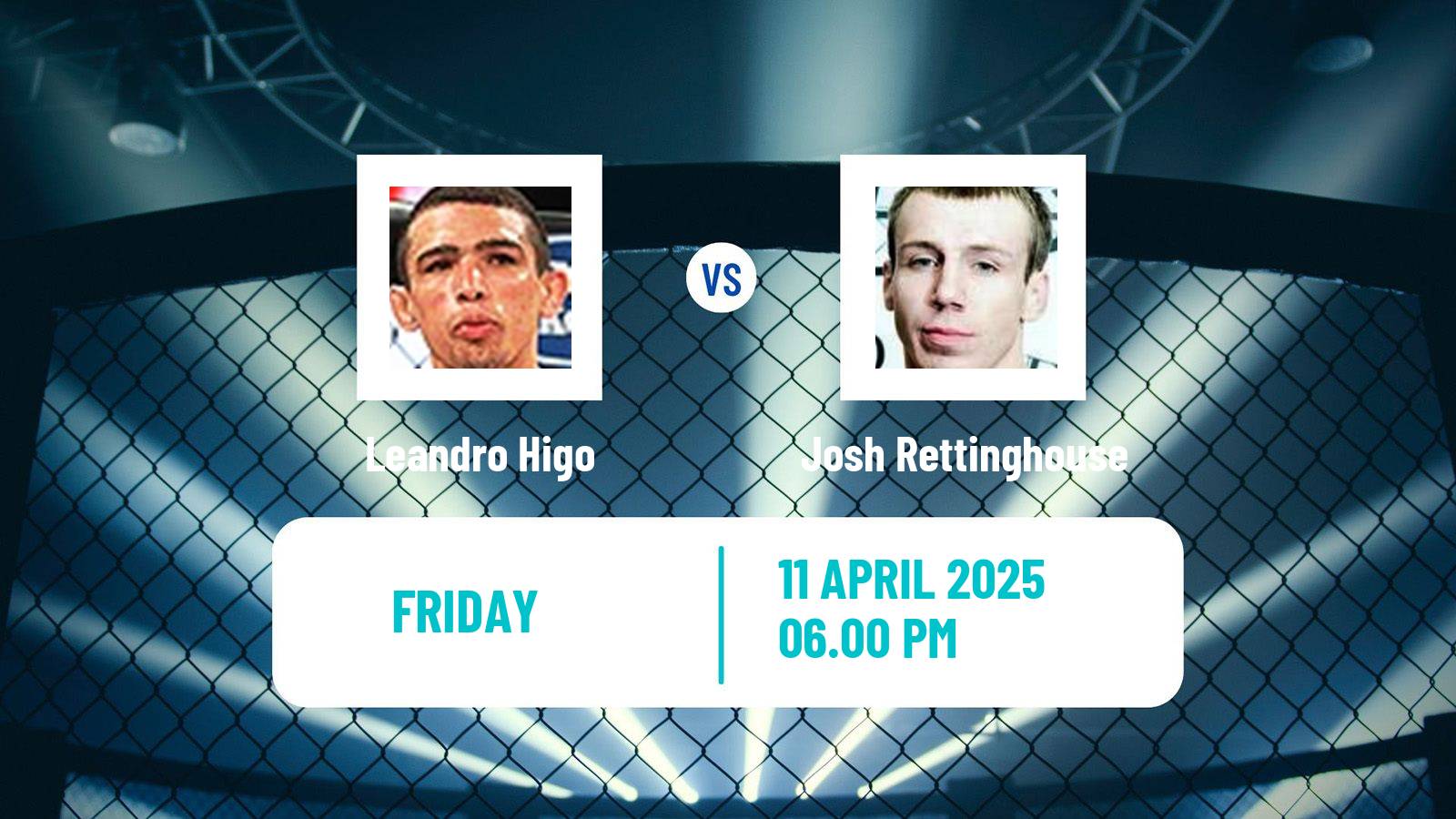 MMA Bantamweight Pfl Tournament Men Leandro Higo - Josh Rettinghouse