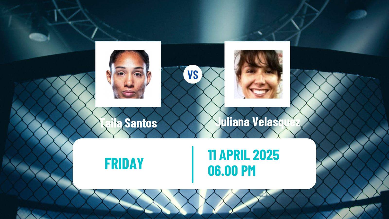 MMA Flyweight Pfl Tournament Women Taila Santos - Juliana Velasquez