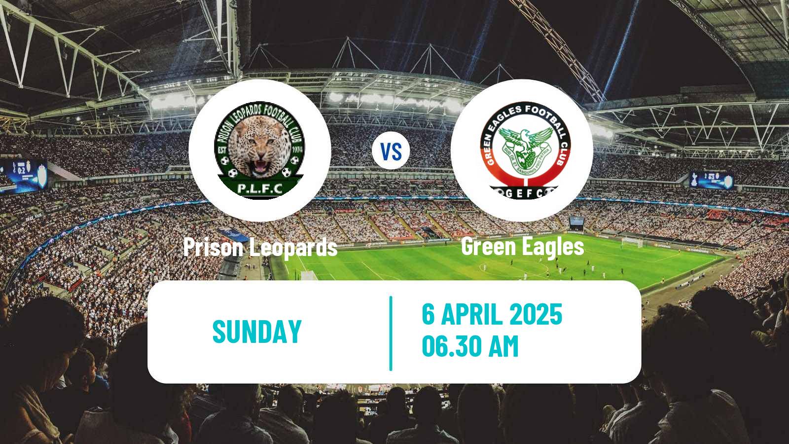 Soccer Zambian Absa Cup Prison Leopards - Green Eagles