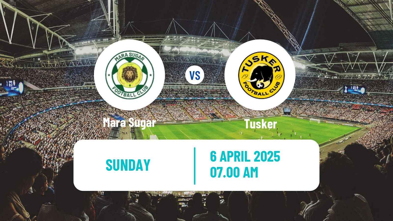 Soccer Kenyan Premier League Mara Sugar - Tusker
