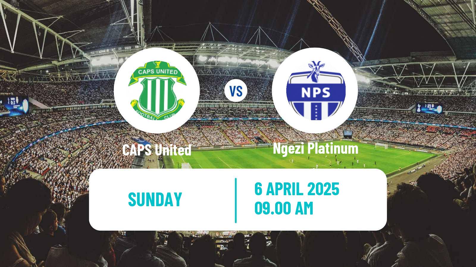 Soccer Zimbabwe Premier League CAPS United - Ngezi Platinum