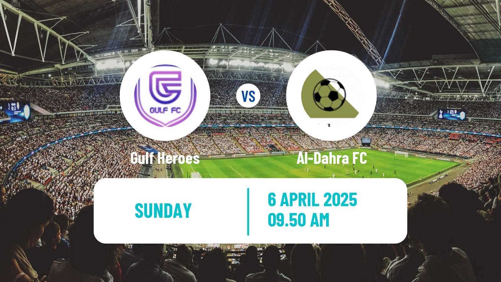 Soccer UAE Division 1 Gulf Heroes - Al-Dahra
