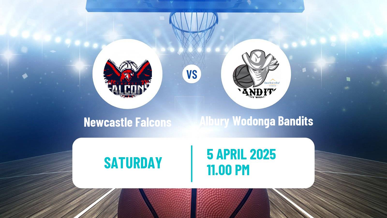 Basketball Australian NBL1 East Women Newcastle Falcons - Albury Wodonga Bandits