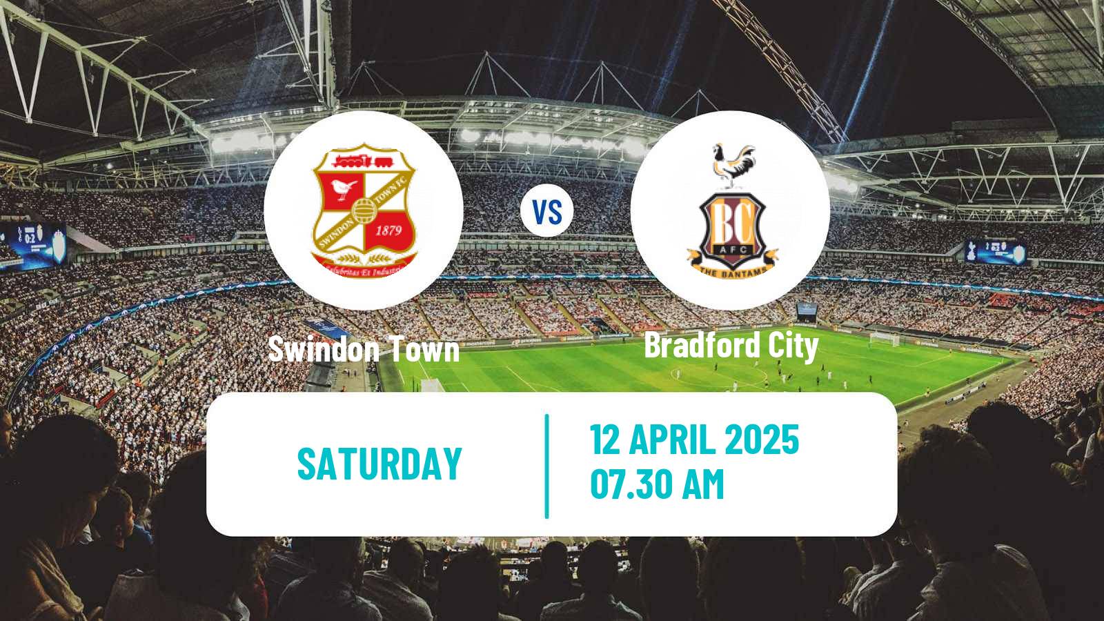 Soccer English League Two Swindon Town - Bradford City