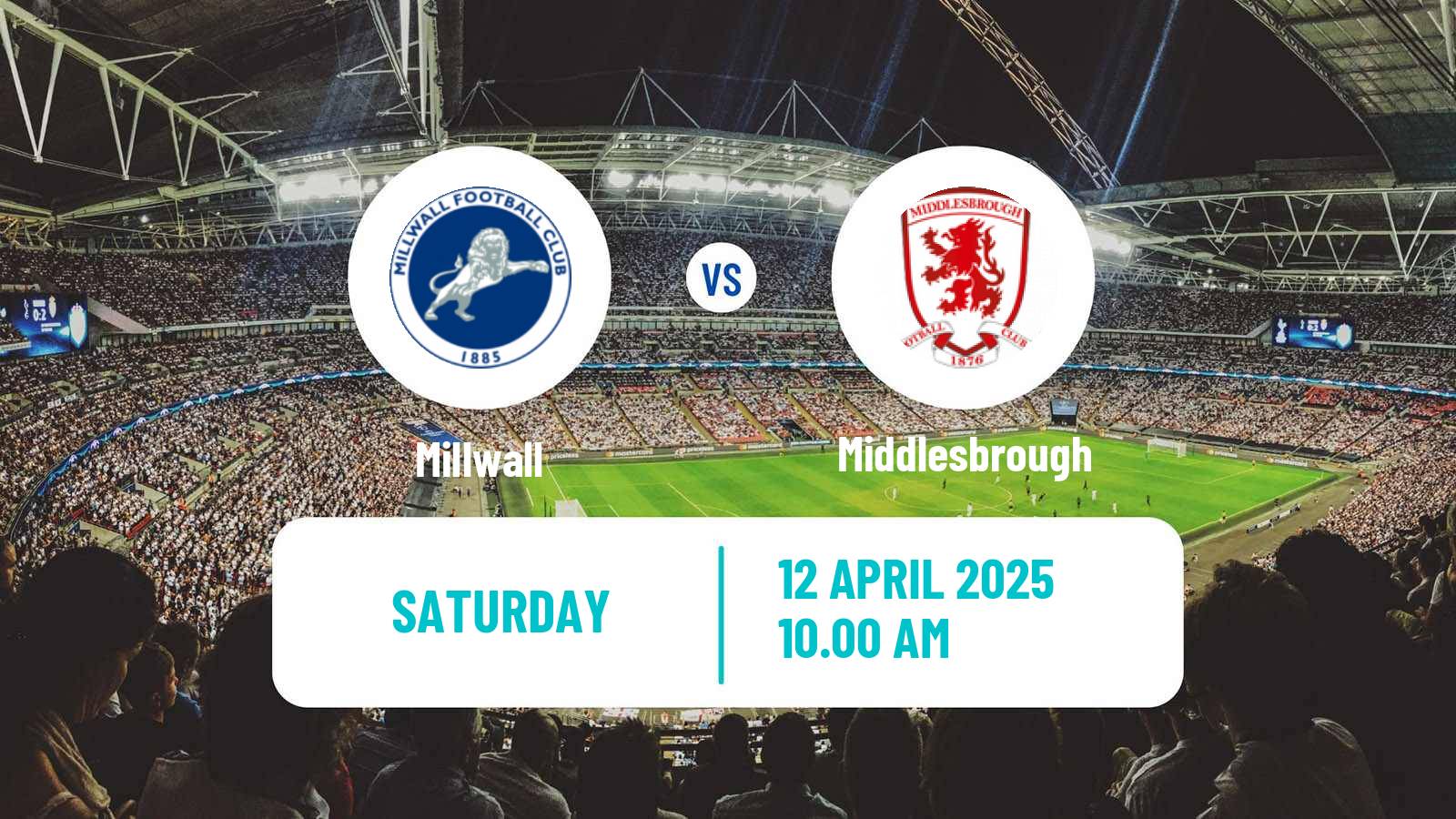Soccer English League Championship Millwall - Middlesbrough