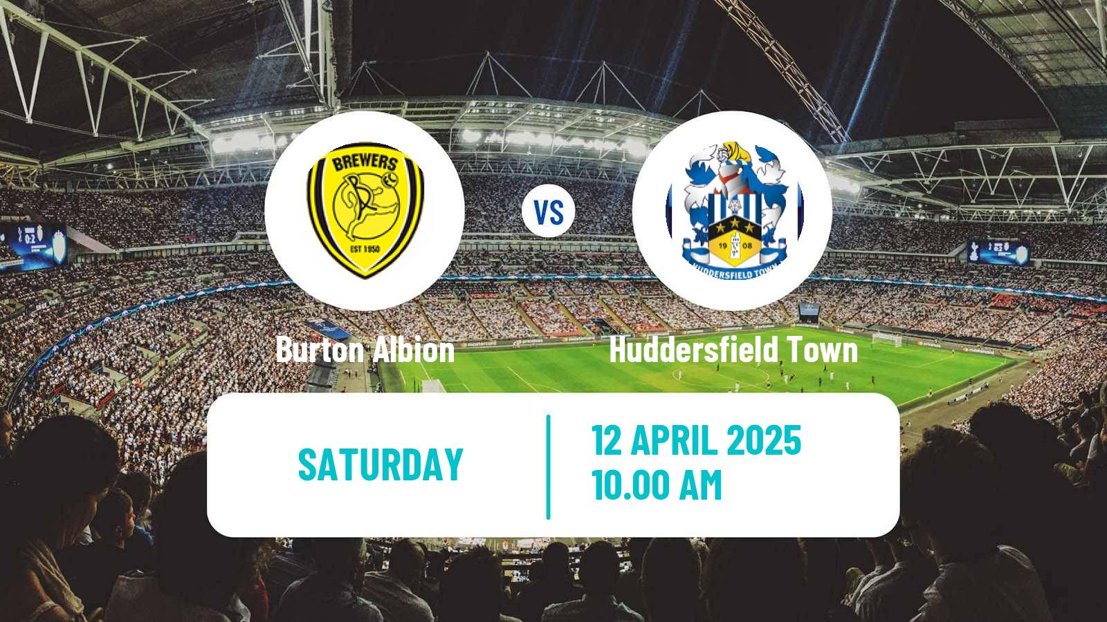 Soccer English League One Burton Albion - Huddersfield Town