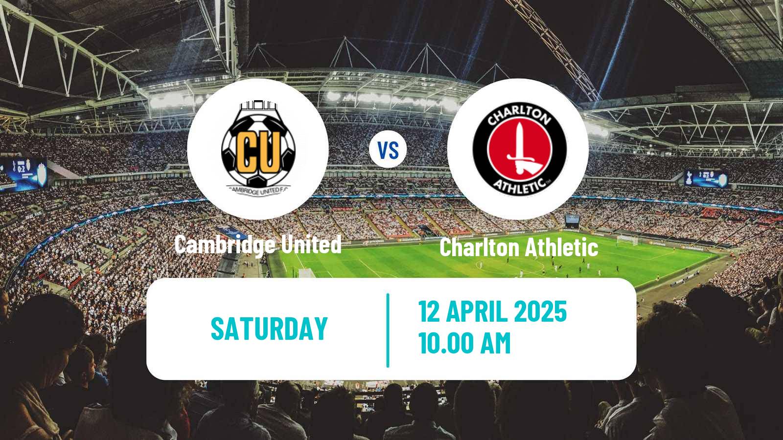 Soccer English League One Cambridge United - Charlton Athletic