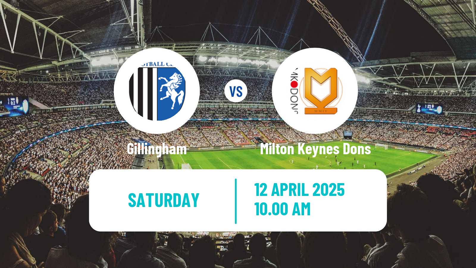 Soccer English League Two Gillingham - Milton Keynes Dons