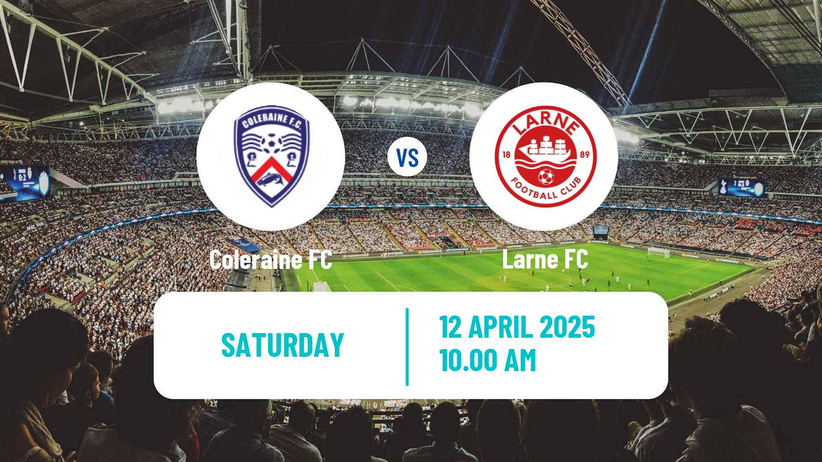 Soccer Northern Irish Premiership Coleraine - Larne
