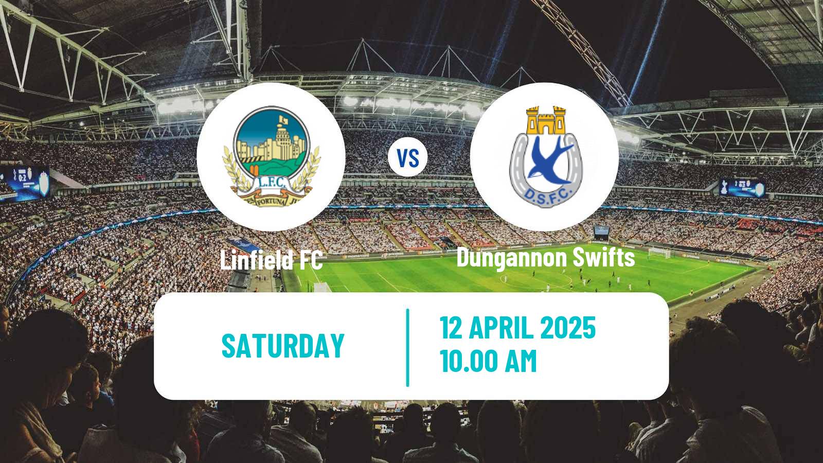 Football Northern Irish Premiership Linfield - Dungannon Swifts