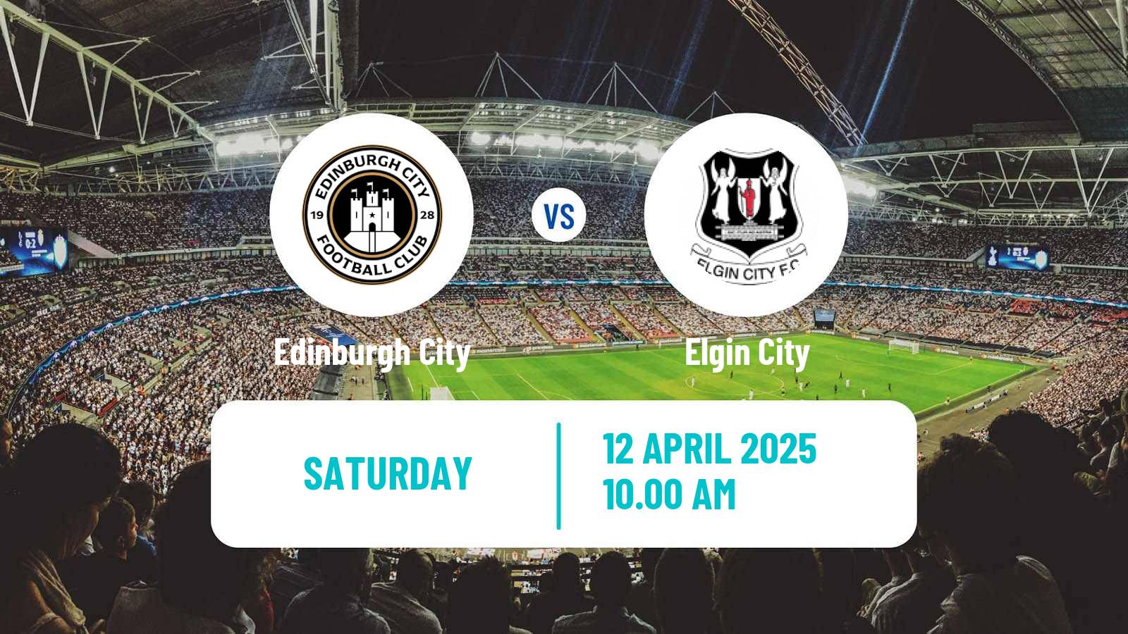 Soccer Scottish League Two Edinburgh City - Elgin City