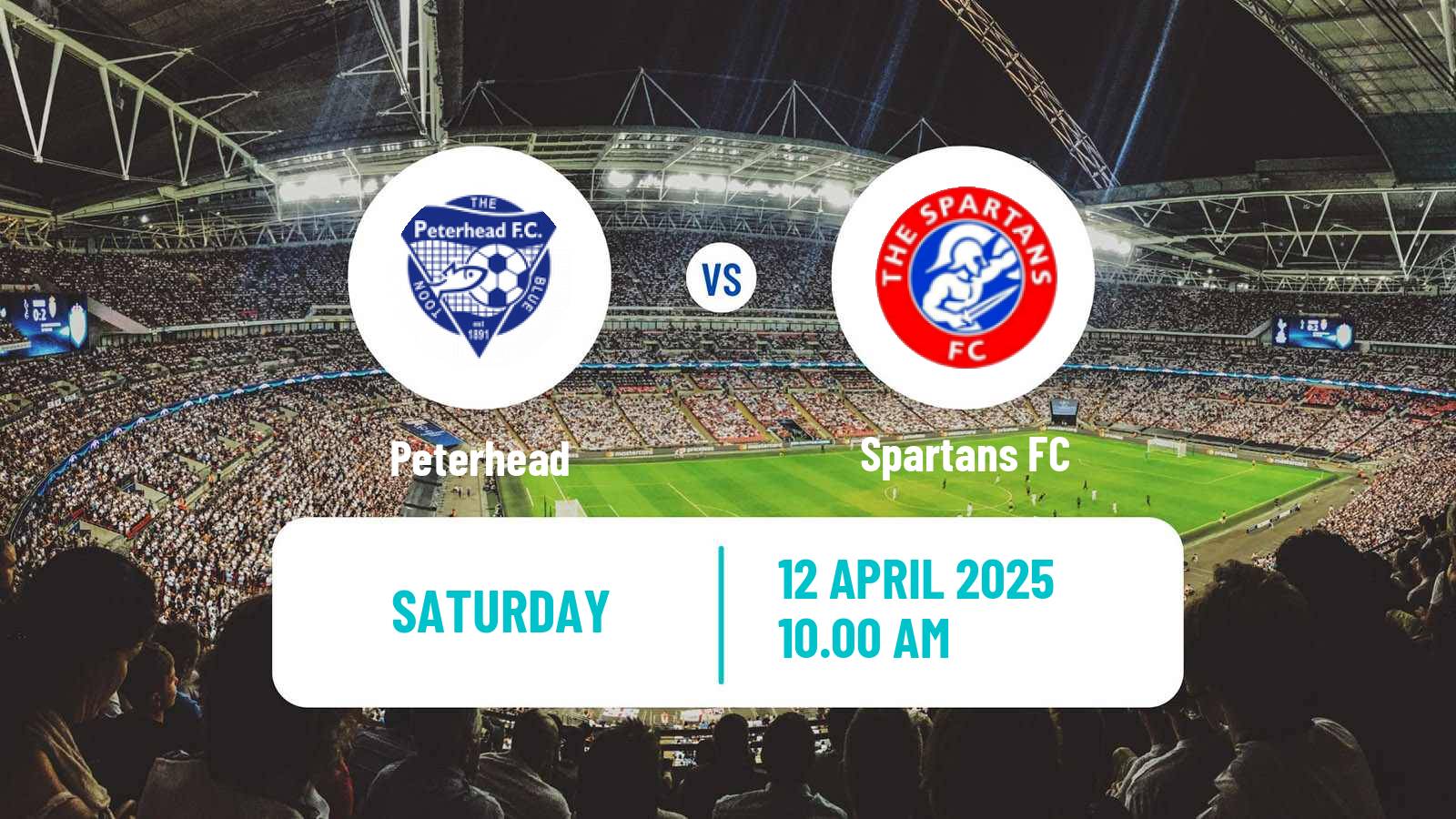Soccer Scottish League Two Peterhead - Spartans