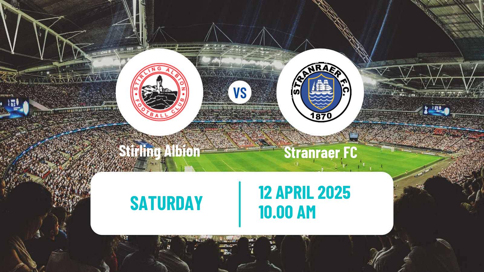 Soccer Scottish League Two Stirling Albion - Stranraer