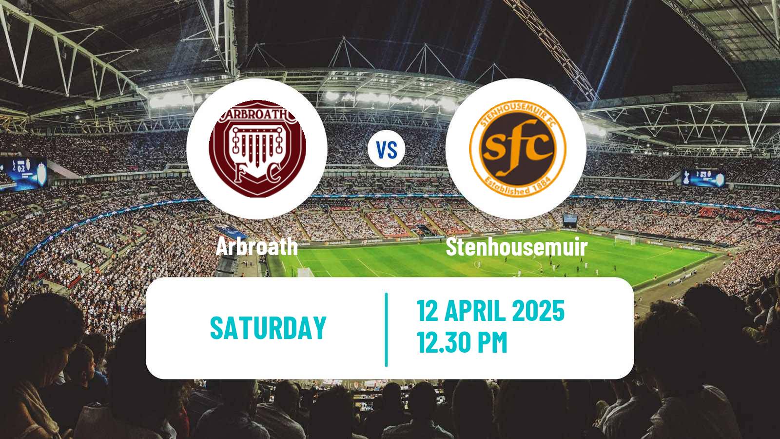 Soccer Scottish League One Arbroath - Stenhousemuir