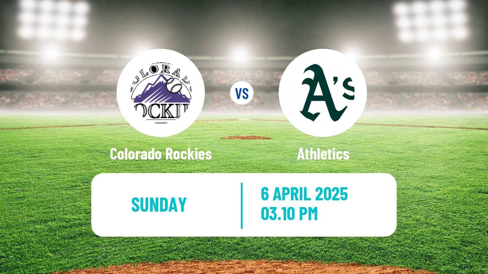 Baseball MLB Colorado Rockies - Athletics