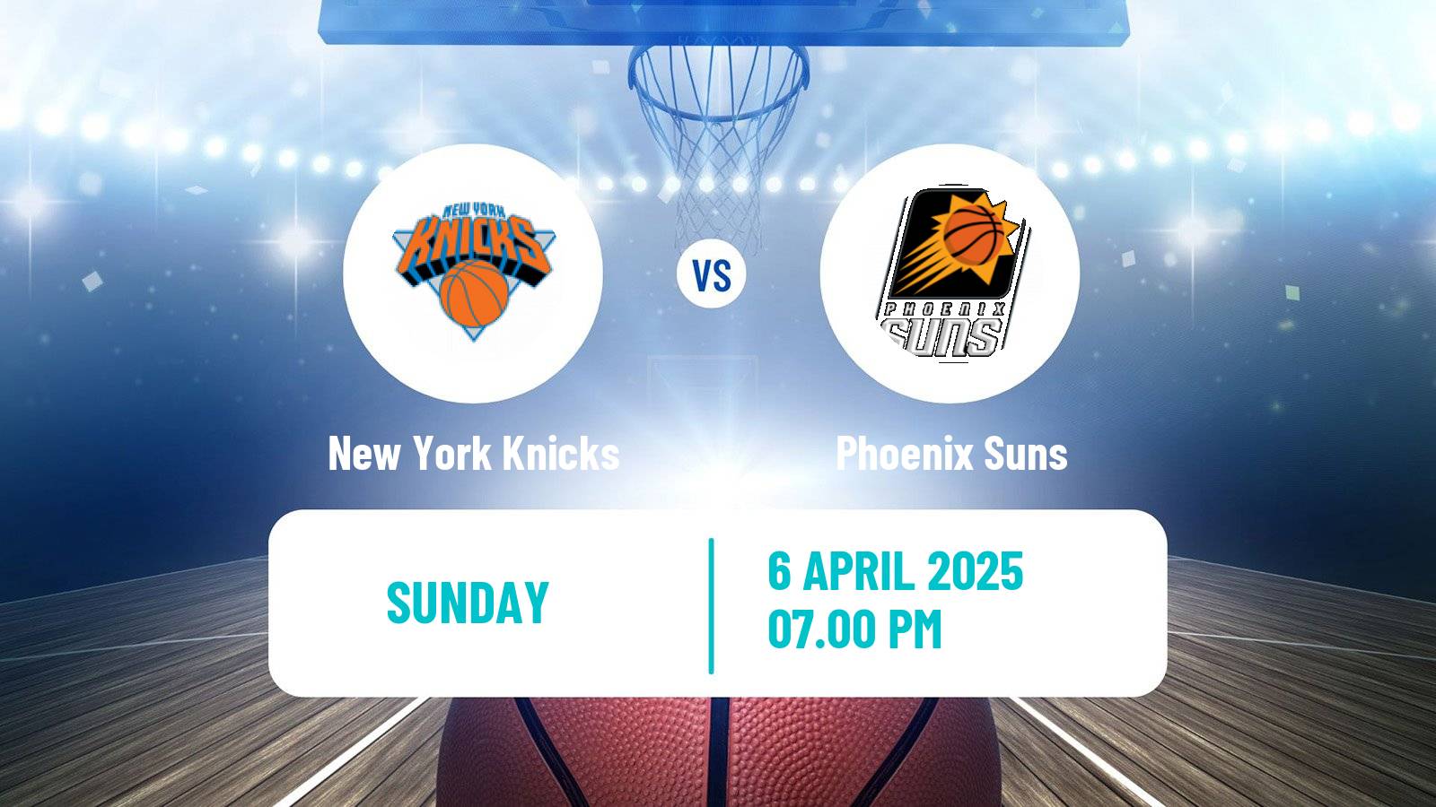 Basketball NBA New York Knicks - Phoenix Suns