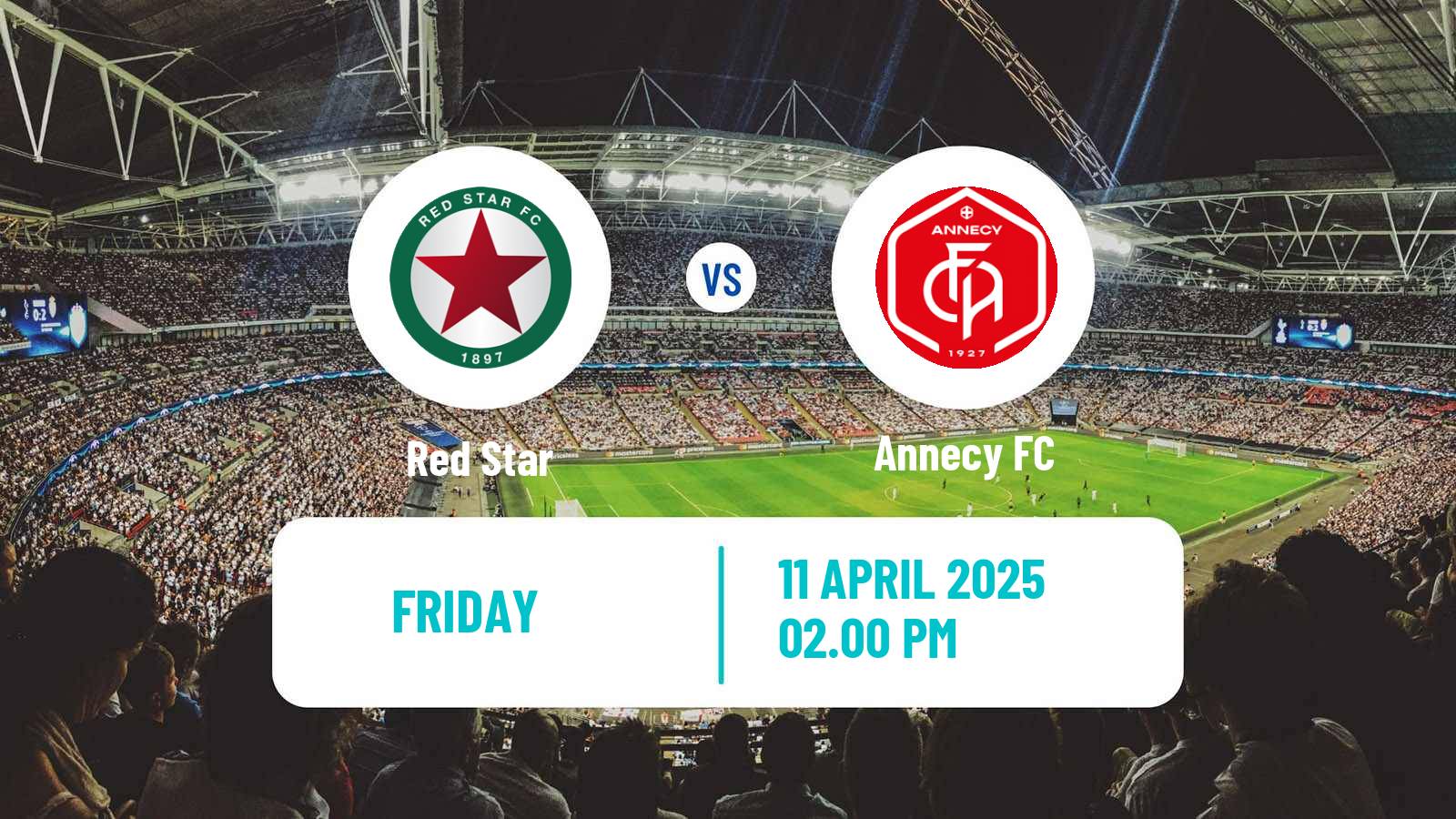 Soccer French Ligue 2 Red Star - Annecy