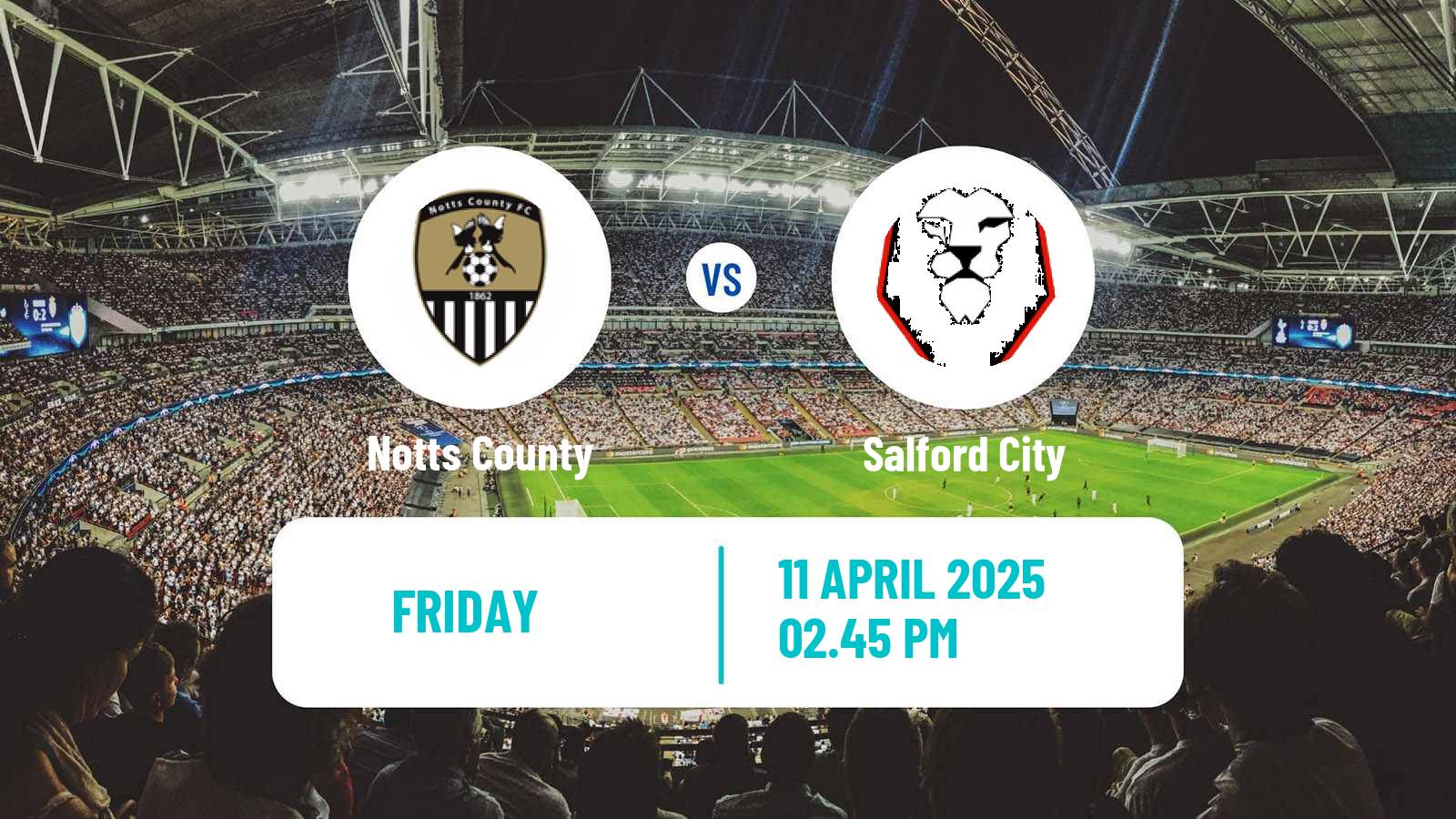 Soccer English League Two Notts County - Salford City