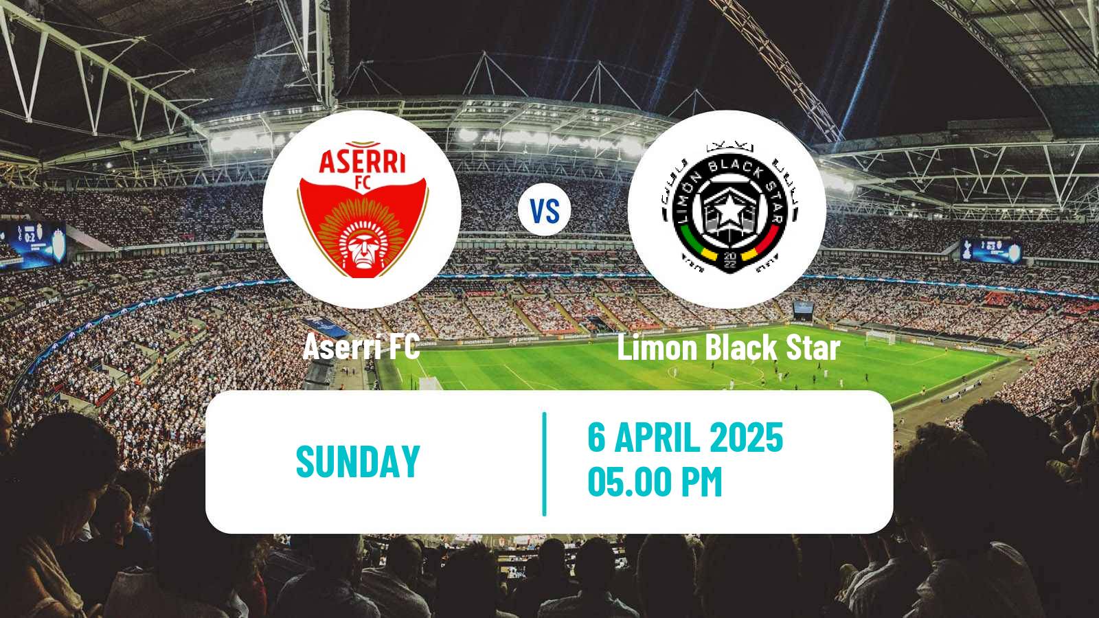 Soccer Costa Rican Liga de Ascenso Aserrí - Limon Black Star