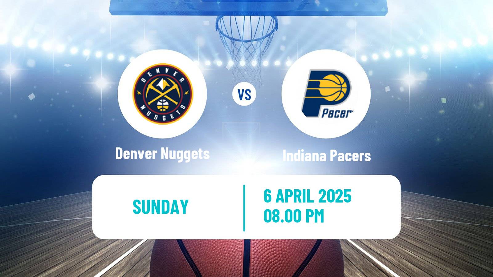 Basketball NBA Denver Nuggets - Indiana Pacers