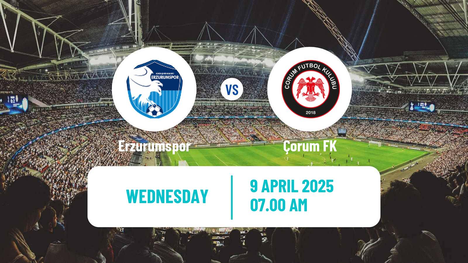Soccer Turkish First League Erzurumspor - Çorum