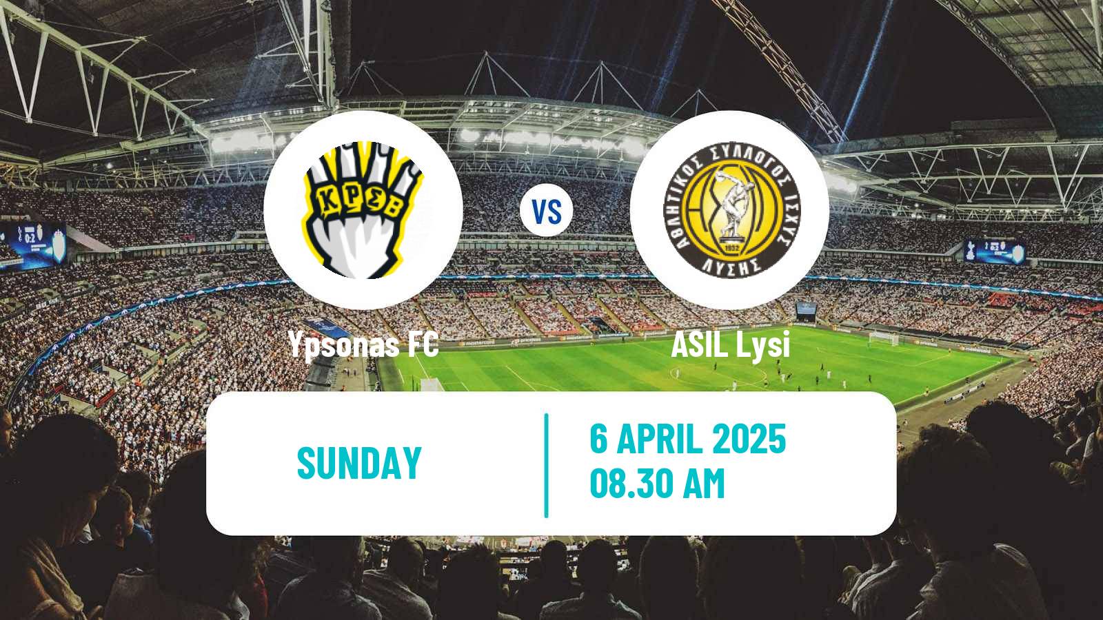 Soccer Cypriot Division 2 Ypsonas - ASIL Lysi