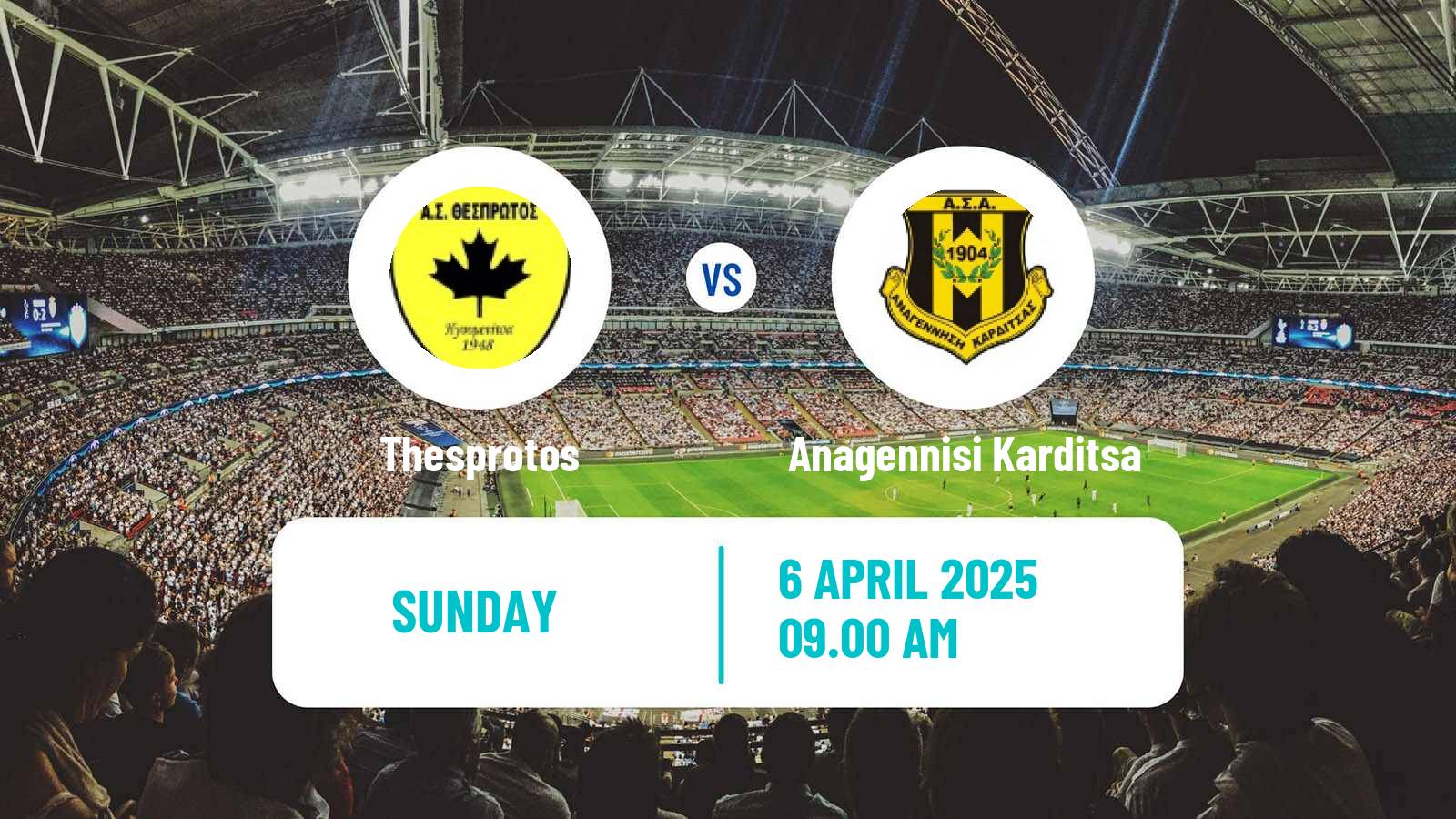 Football Greek Gamma Ethniki - Group 2 Thesprotos - Anagennisi Karditsa