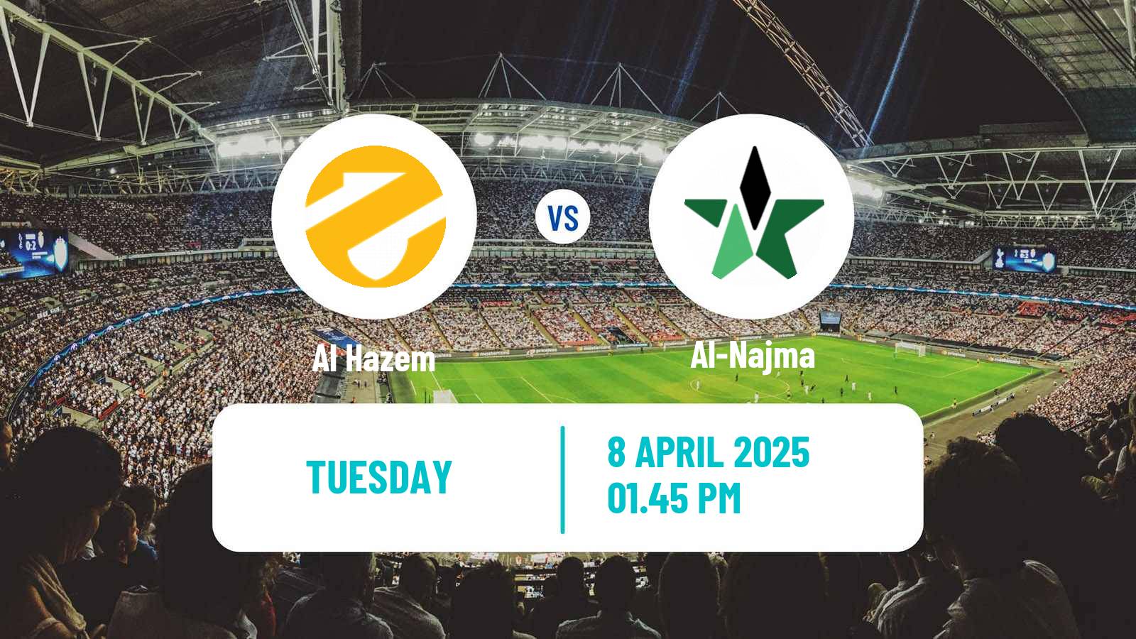 Soccer Saudi Division 1 Al Hazem - Al-Najma