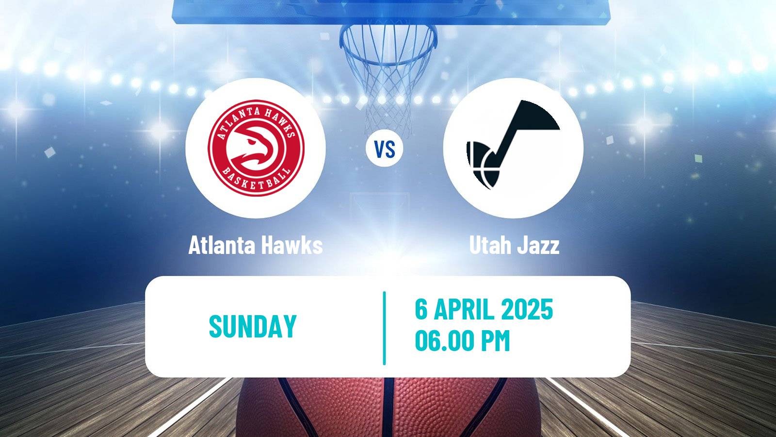 Basketball NBA Atlanta Hawks - Utah Jazz