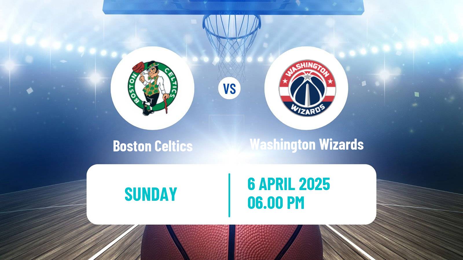 Basketball NBA Boston Celtics - Washington Wizards