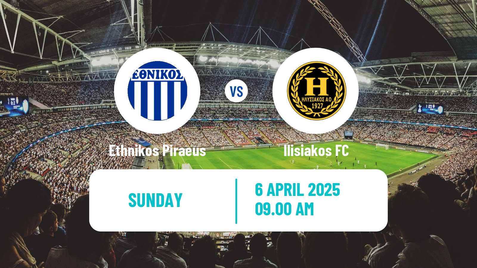 Soccer Greek Gamma Ethniki - Group 4 Ethnikos Piraeus - Ilisiakos