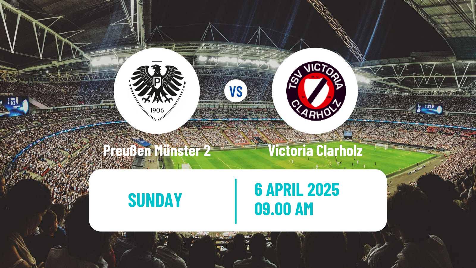 Soccer German Oberliga Westfalen Preußen Münster 2 - Victoria Clarholz
