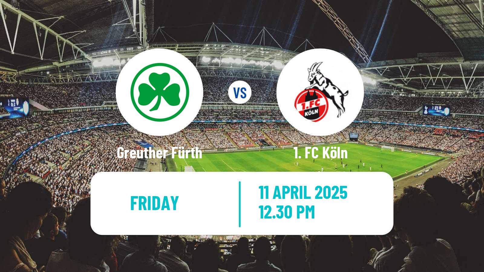 Soccer German 2 Bundesliga Greuther Fürth - Köln