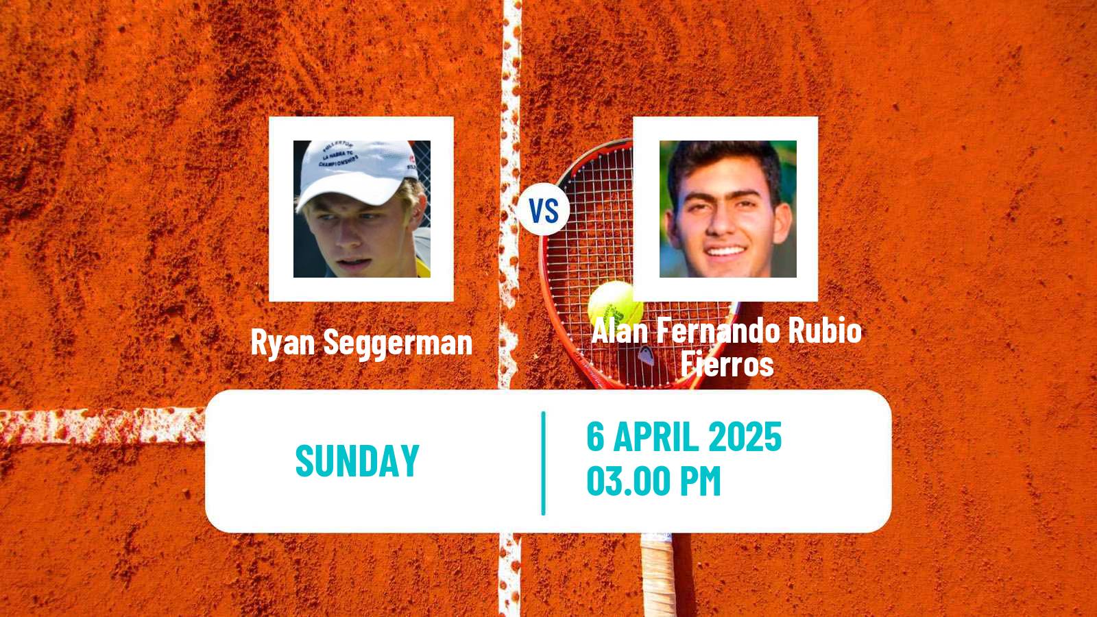 Tennis Mexico City Challenger Men Ryan Seggerman - Alan Fernando Rubio Fierros