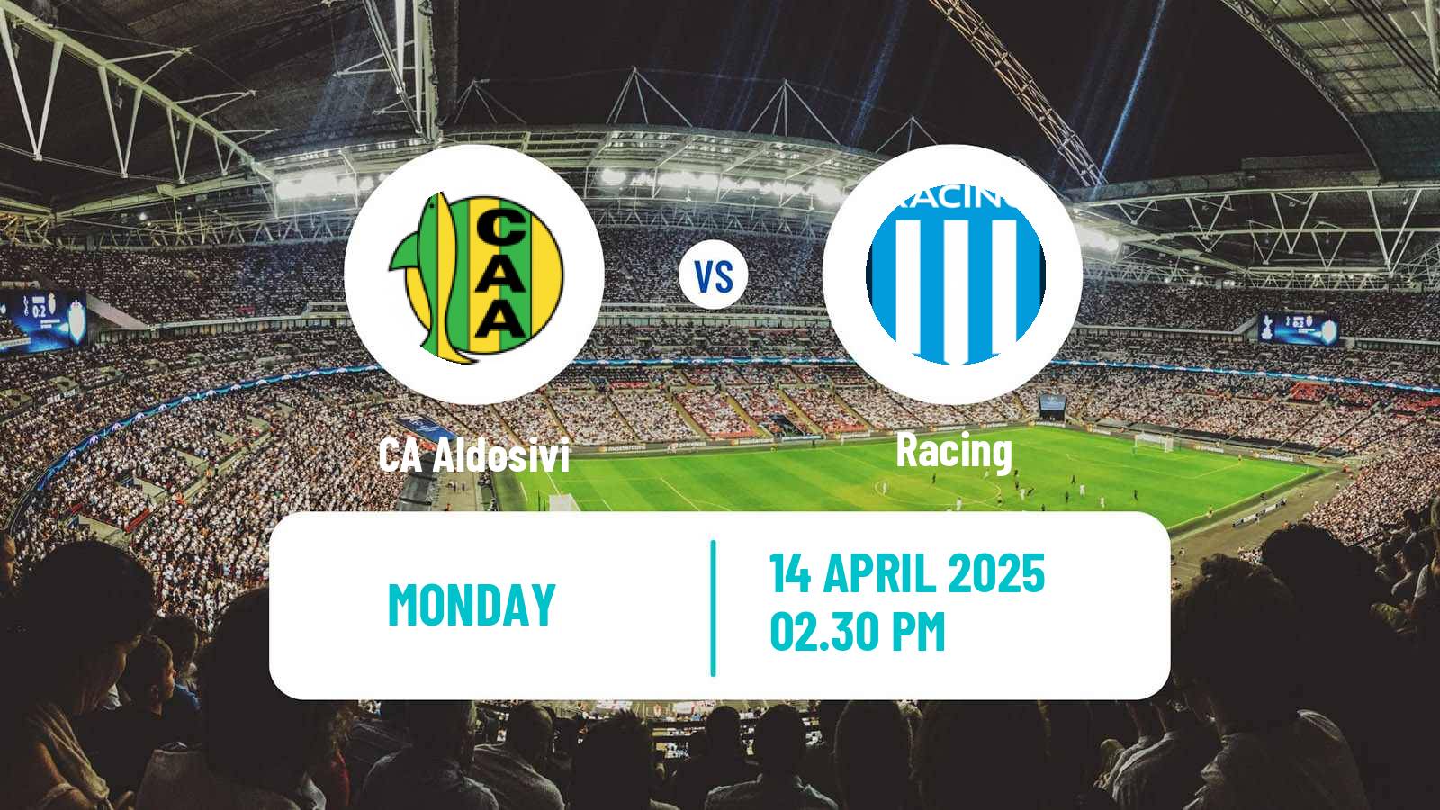Soccer Argentinian Liga Profesional Aldosivi - Racing