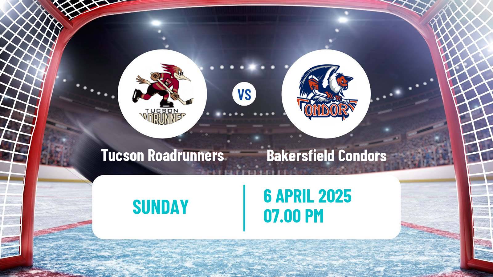 Hockey AHL Tucson Roadrunners - Bakersfield Condors