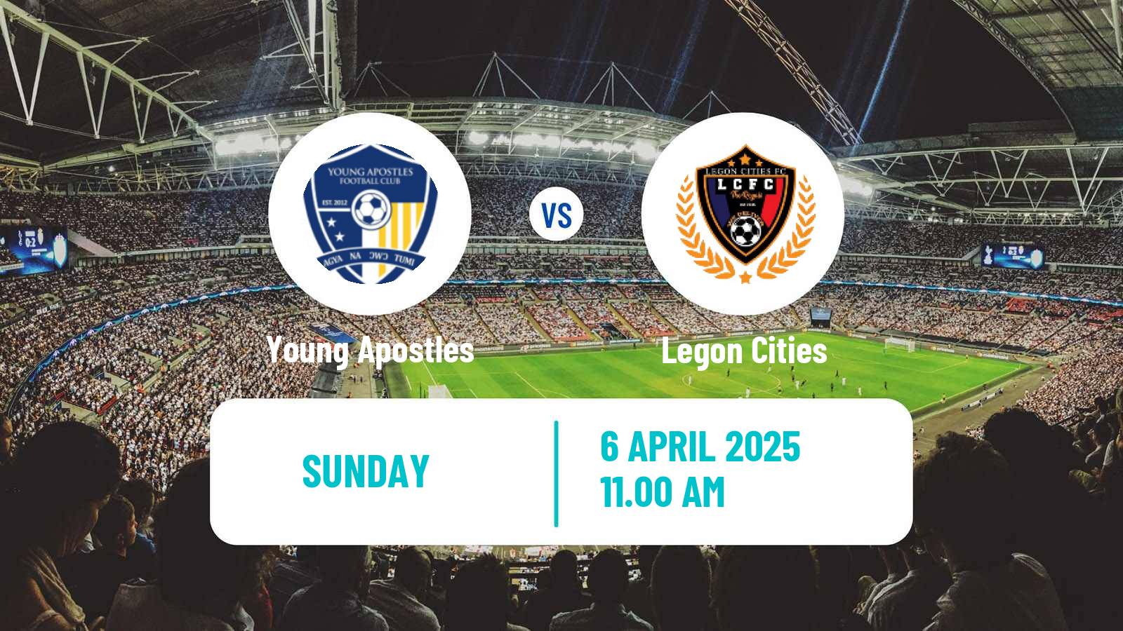 Soccer Ghanaian Premier League Young Apostles - Legon Cities
