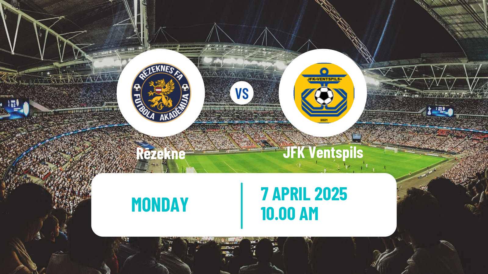Soccer Latvian 1 Liga Rēzekne - JFK Ventspils