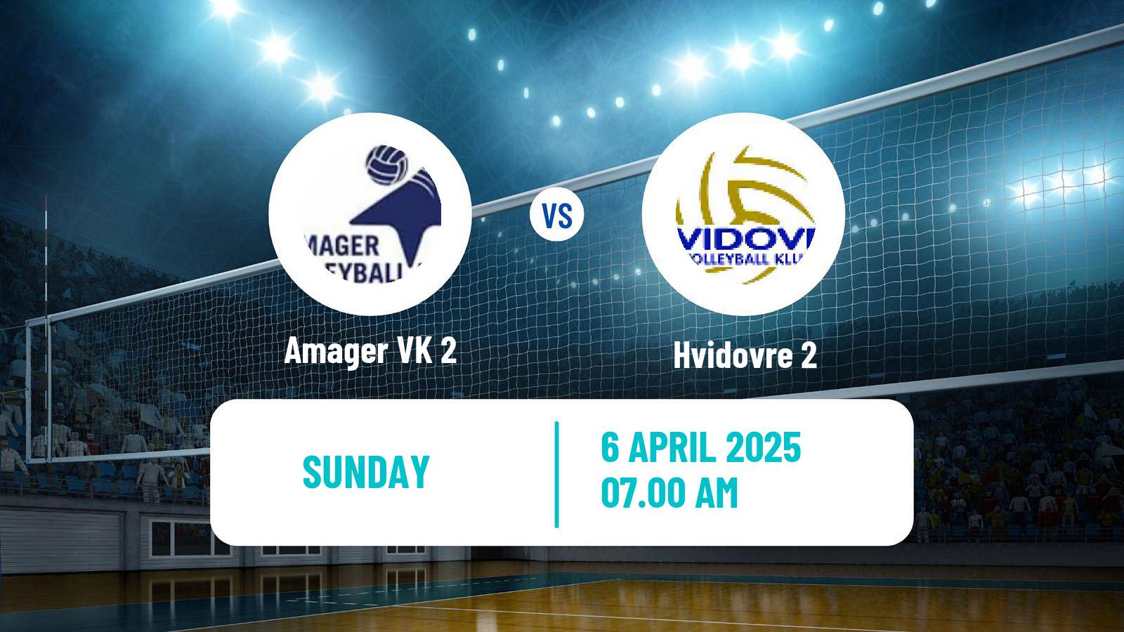 Volleyball Danish 1 Division East Volleyball Amager 2 - Hvidovre 2