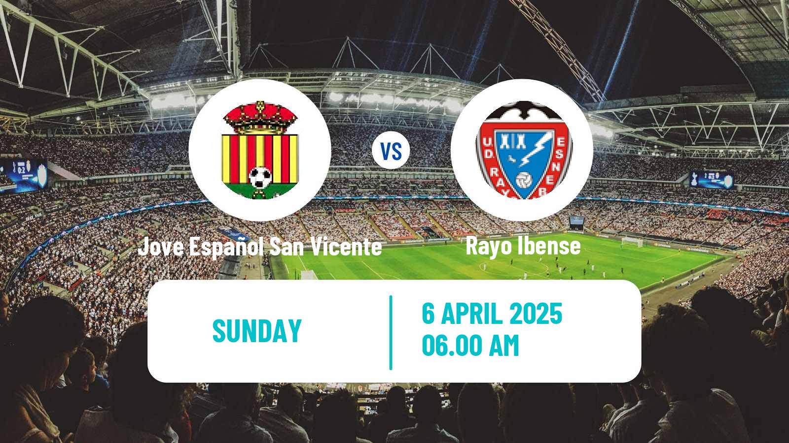 Soccer Spanish Tercera RFEF - Group 6 Jove Español San Vicente - Rayo Ibense